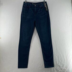 Natural Reflections Jeans Size 10A High Rise Slim Leg Comfort Stretch Denim Blue